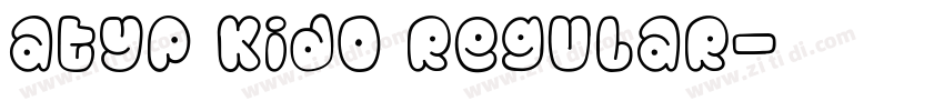 Atyp Kido Regular字体转换